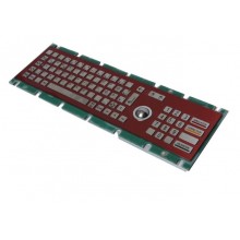 ZT599K металлическая клавиатура с трекболом и пин-падом